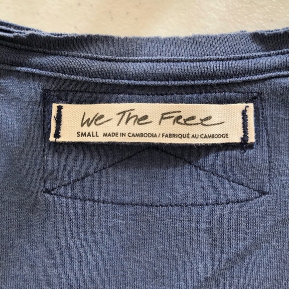 NWT Free People/We The Free Always Yours Tee in Shaded Lake (Blue) - Picture 8 of 11